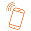 Icon stellt Mobiles Telefon dar